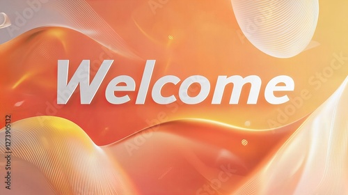 Welcome Slide - Modern Orange colors