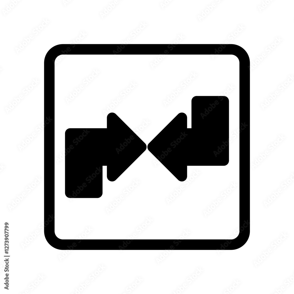 Directional Sign Symbol with Arrows in Opposing Directions Directional Sign Symbol with Arrows in Opposing Directions