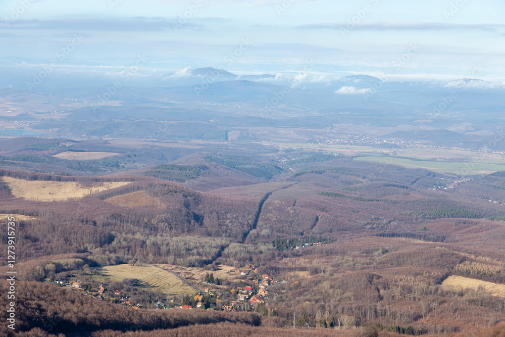 Naklejka premium landscape with mountains
