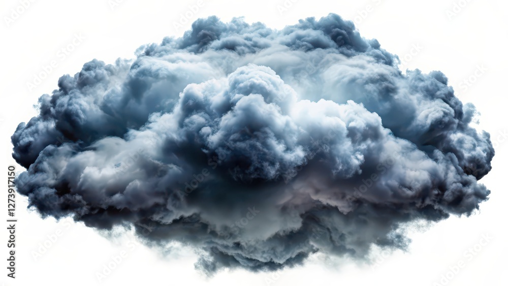 Naklejka premium Cumulus Cloud Isolated on White Background