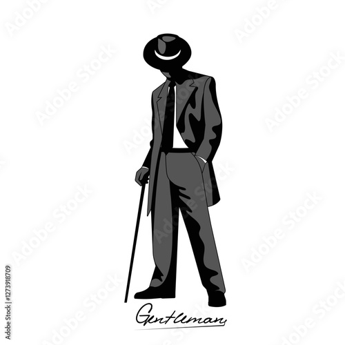 Elegant gentleman in a hat