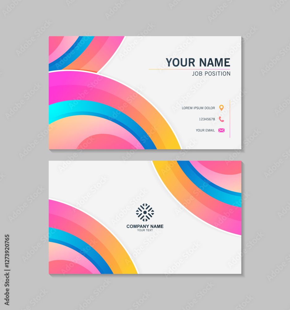 Naklejka premium modern abstract business card design