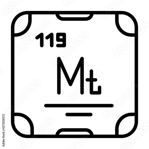 Meitnerium Icon