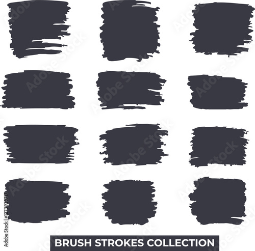 vibrant collection of brush stroke vectors