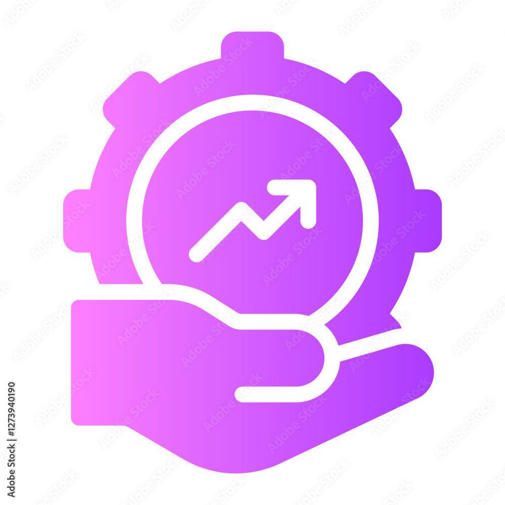 growth gradient icon growth gradient icon
