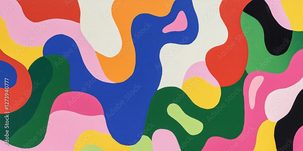 vibrant abstract art with colorful shapes and fluid forms vibrant abstract art with colorful shapes and fluid forms