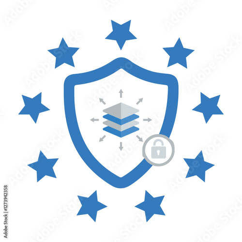 EU GDPR & Data Protection Icon