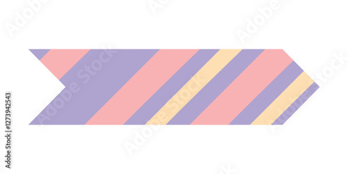 Isolated washi tape strips, sticky duct tapes, adhesive paper, and stickers. Various patterned elements with ripped edges on a white background. Vector collection for scrapbooking and collages.