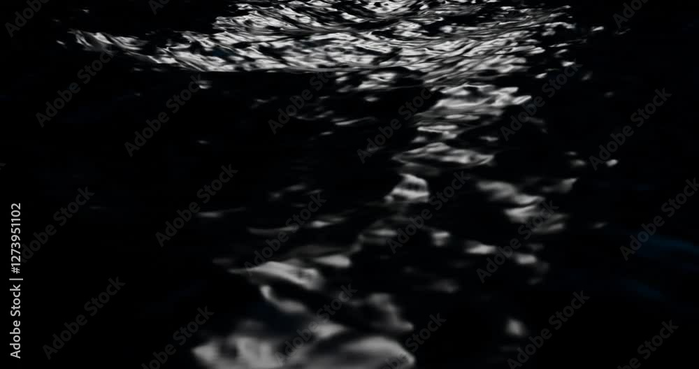 Looping of ocean water surface at night Looping of ocean water surface at night