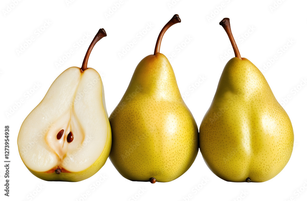Pears Isolated on a Transparent Background