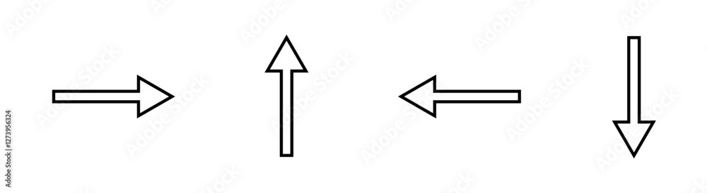 Black arrows set. Curved arrows. Arrow sign set. Black arrows set. Curved arrows. Arrow sign set.