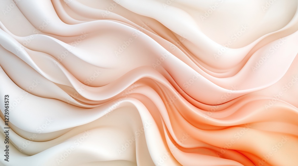 Obraz premium Fluid abstract patterns digital art soft textures creative design modern aesthetic visual inspiration