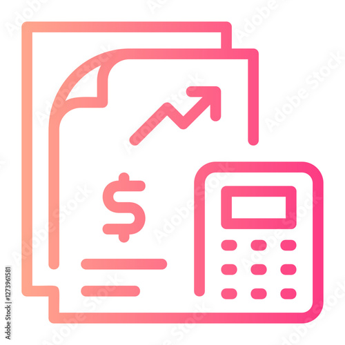 bookkeeping gradient icon