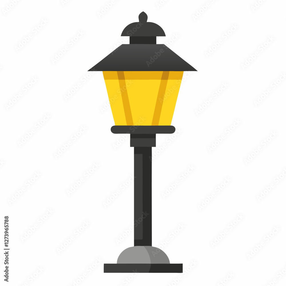 new style realistic night lamp on white background new style realistic night lamp on white background