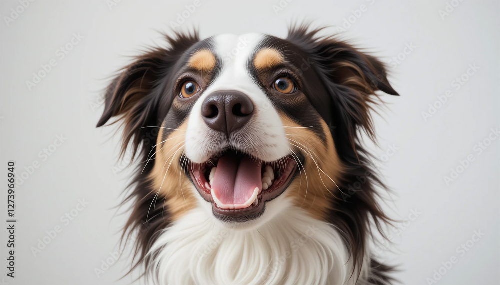 Adorable Fluffy Dog Portrait Adorable Fluffy Dog Portrait