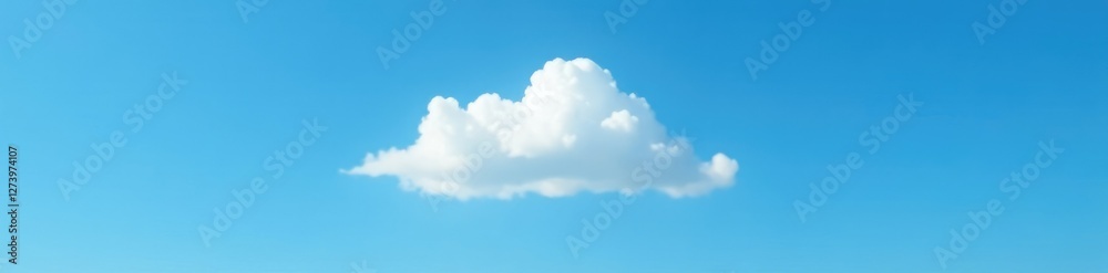 A single wispy cloud hovers above a bright blue background, natural scenery, solitary cloud, cloud formations A single wispy cloud hovers above a bright blue background, natural scenery, solitary cloud, cloud formations