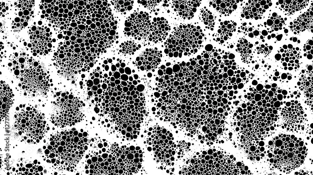 Obraz premium Grunge noise gradient texture. Dirty grain background. Dotted halftone overlay. Sand dusty distressed wallpaper. Grungy grit pattern. Black-white random dot texture for poster, banner, web