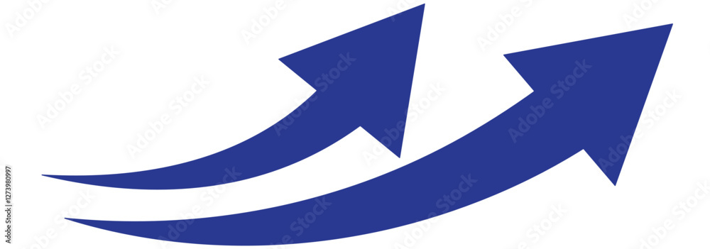 Long arrows icon. Long curved hand drawn arrow isolated. Long arrows icon. Long curved hand drawn arrow isolated.