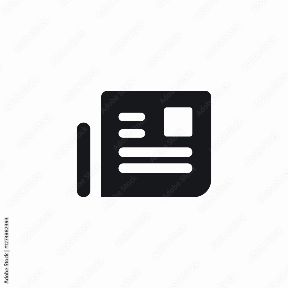 newspage articles icon sign vector newspage articles icon sign vector