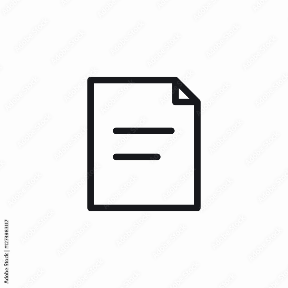 paper document icon sign vector paper document icon sign vector