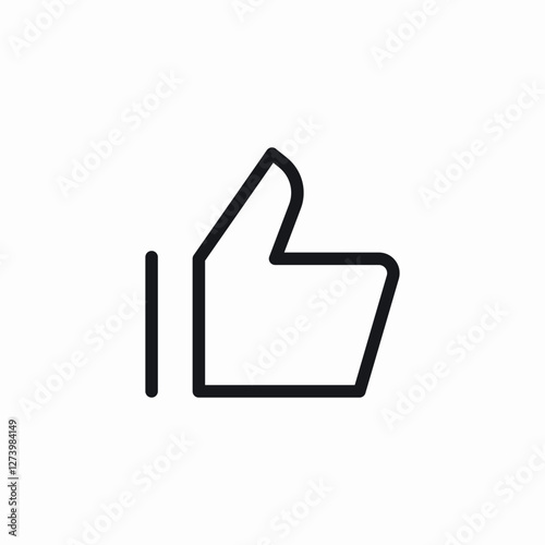 positive thumbs up icon sign vector