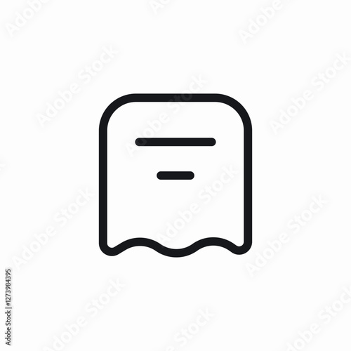 receipt paper icon sign vector