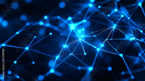 Abstract Network Connections - Symbolizing global network, connectivity, data flow, technological advancement, and future innovation. A mesmerizing abstract