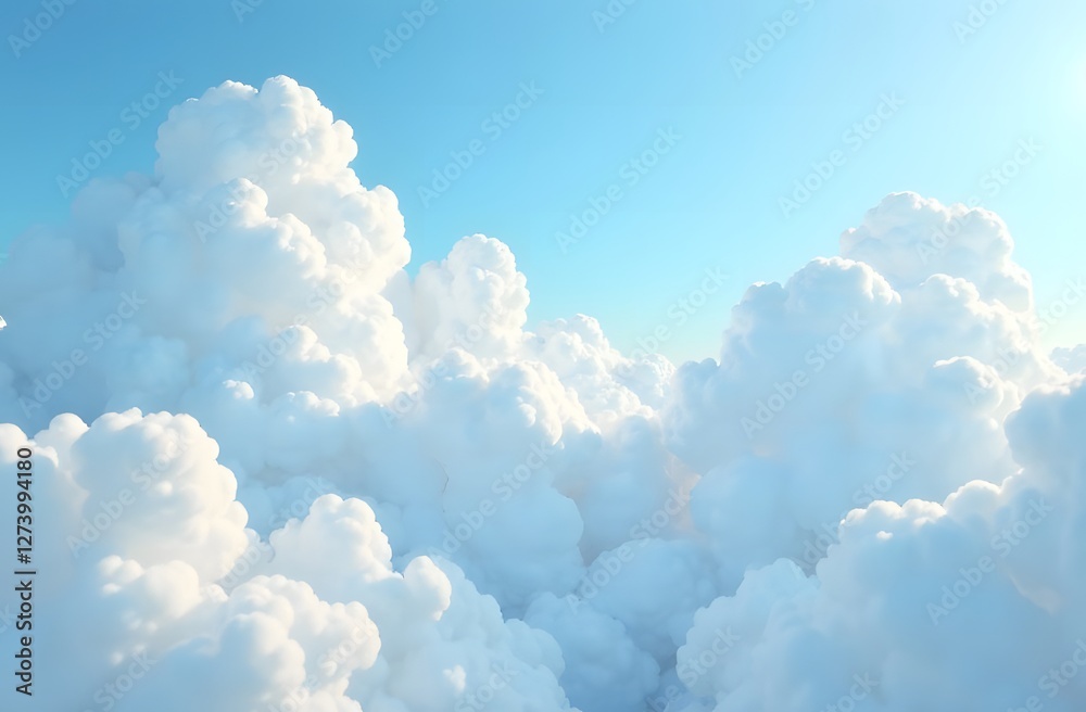 The pale blue clouds floating across the sky create a dreamy and peaceful atmosphere. The pale blue clouds floating across the sky create a dreamy and peaceful atmosphere.