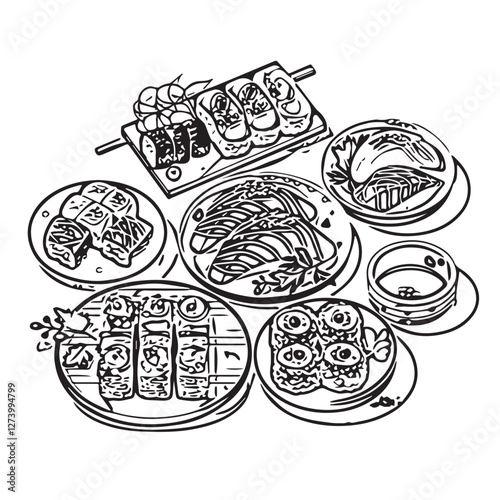 food, asian, restaurant, japanese, meal, delicious, sushi, rice, japanese food, japanese cuisine, chinese, cuisine, fresh, japan, smile, woman, dinner, art, man, background, table, tasty, gourmet, ill