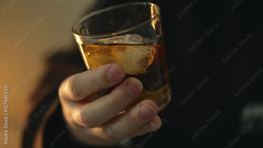 A man drinks strong alcohol.
A man holds a glass of alcohol in his hands.
Drinking alcohol at work.
Whiskey in a glass.
Dew with ice in a glass A man drinks strong alcohol.
A man holds a glass of alcohol in his hands.
Drinking alcohol at work.
Whiskey in a glass.
Dew with ice in a glass