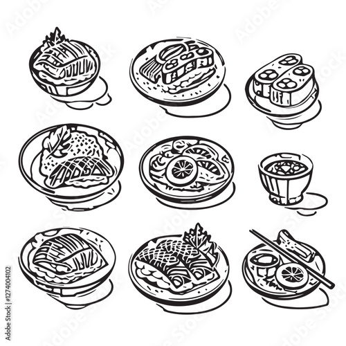 food, asian, restaurant, japanese, meal, delicious, sushi, rice, japanese food, japanese cuisine, chinese, cuisine, fresh, japan, smile, woman, dinner, art, man, background, table, tasty, gourmet, ill