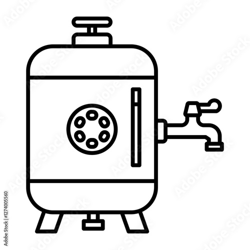 Water reservoir icon