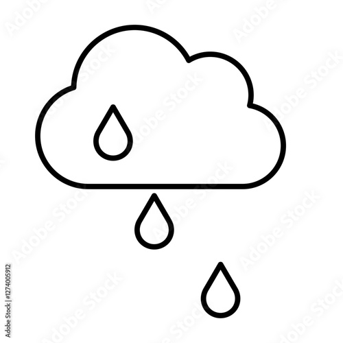 Rain water icon