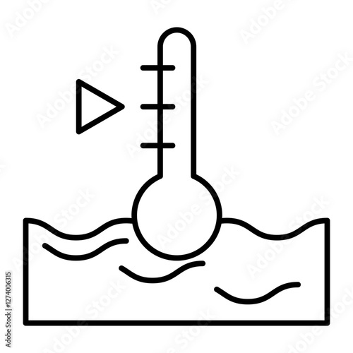 Warm water indicator icon