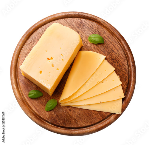 Cheese Slices Isolated on Transparent Background – High-Quality PNG Image