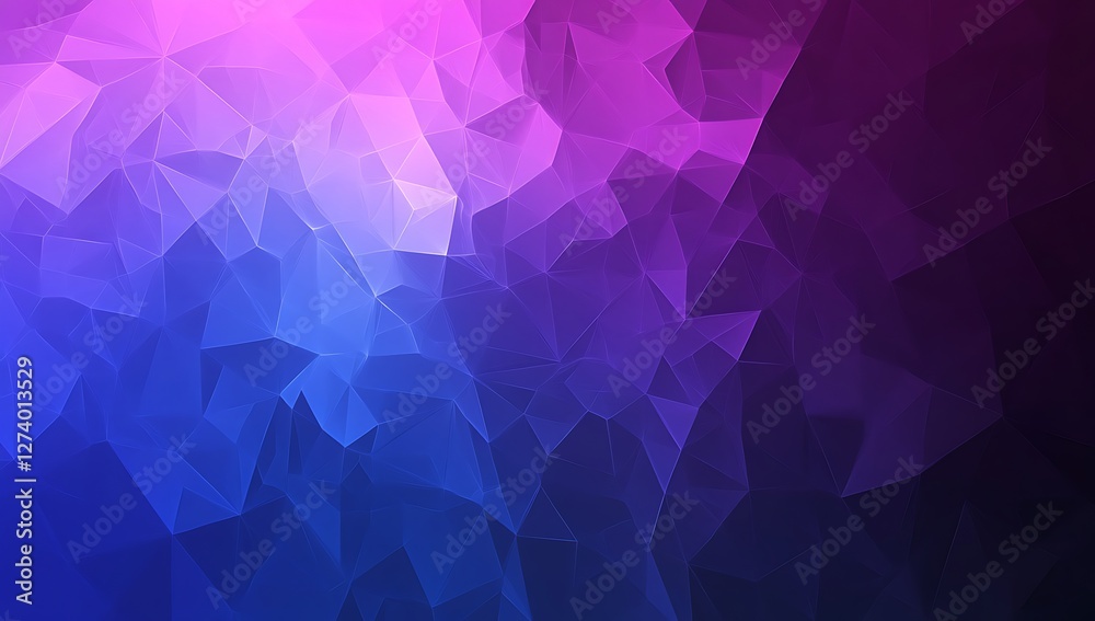 Obraz premium Modern minimalist abstract geometric shapes background in purple and blue gradient color scheme