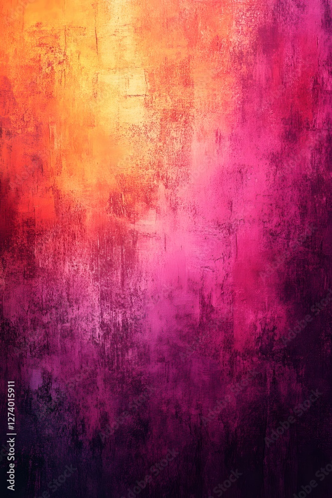 Obraz premium Abstract canvas texture with vibrant gradient in orange pink and purple color scheme