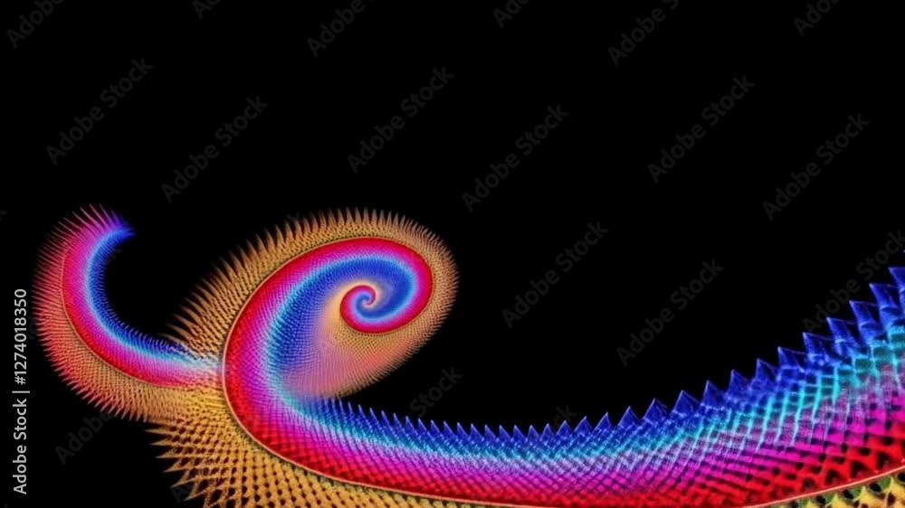 Abstract slow motion high resolution cinematic abstract video effect, Cloud computing colorful abstract video effected digitally generated Artificial intelligence abstract shapes video 3d animation

