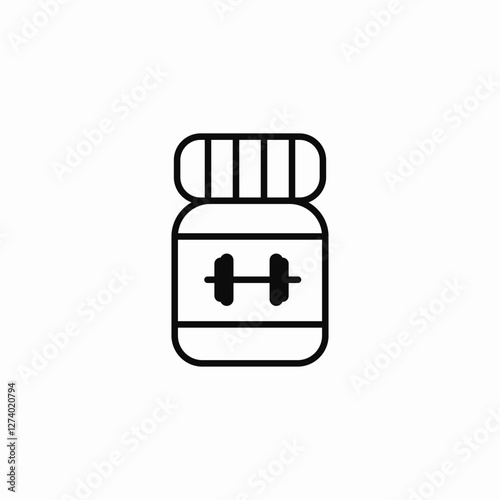 sport supplements icon sign vector