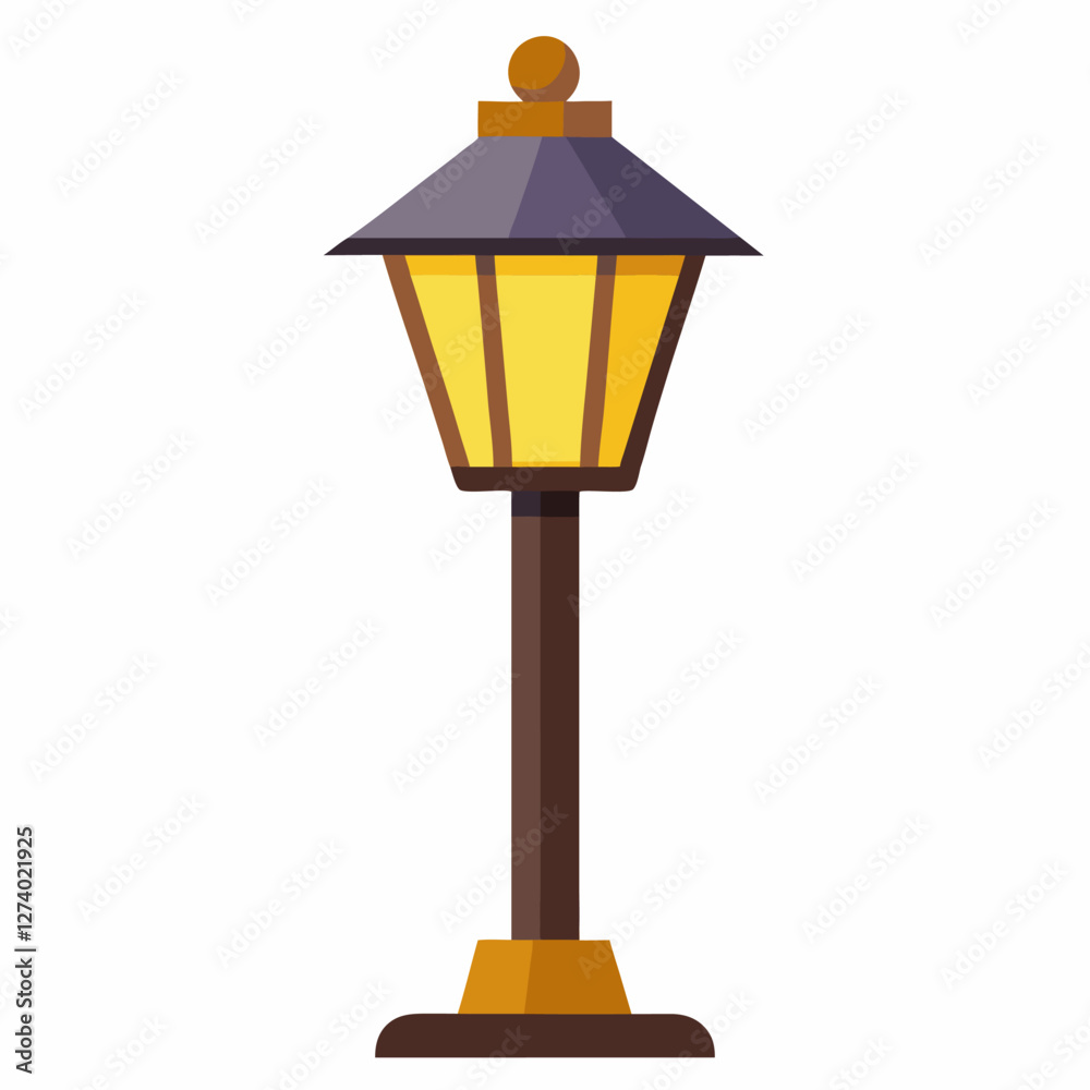 new style realistic night lamp on white background new style realistic night lamp on white background