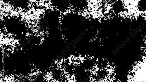 Ink or blood-like splashes Transition Animation 1