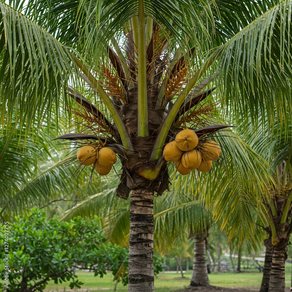 Fototapeta premium coconut palm tree