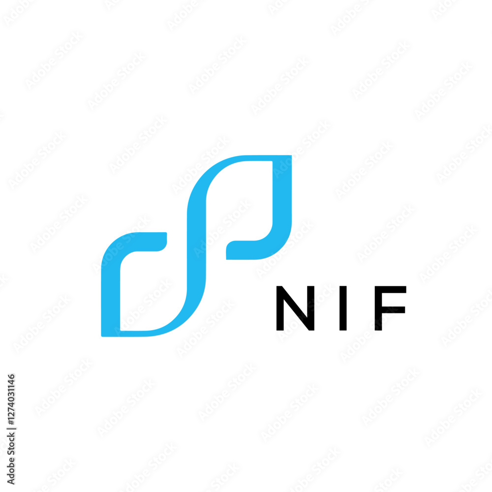 NIF Letter Initial Logo Design Template Vector Illustration NIF Letter Initial Logo Design Template Vector Illustration