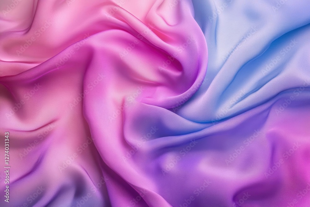 Obraz premium Flowing Pastel Fabric Drapes with Elegant Smoothness, Soft Texture