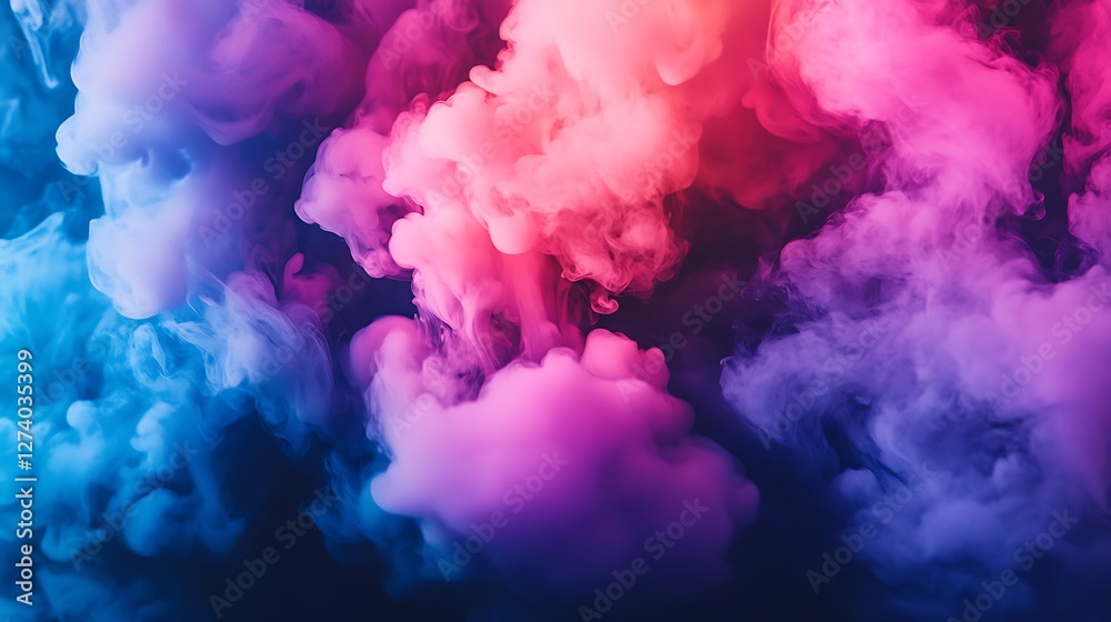 Colorful smoke swirls, abstract art background Colorful smoke swirls, abstract art background