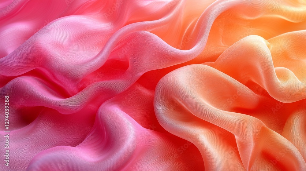 Obraz premium Pastel orange tones are beautifully complemented by a soft peach gradient background in elegant design projects