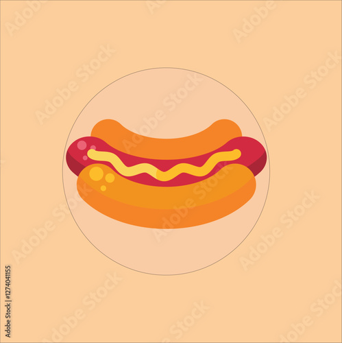 hot dog vector illustration