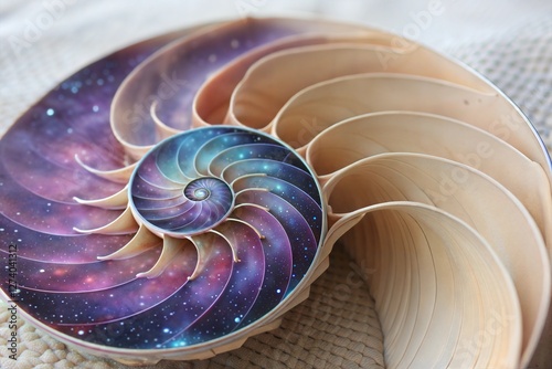 Cosmic Nautilus Shell
