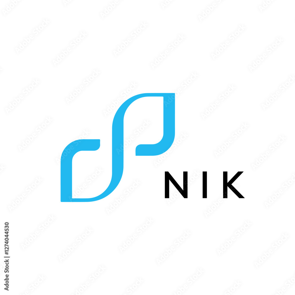 NIK Letter Initial Logo Design Template Vector Illustration NIK Letter Initial Logo Design Template Vector Illustration