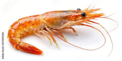 Wallpaper Mural Single Shrimp on White Background Torontodigital.ca